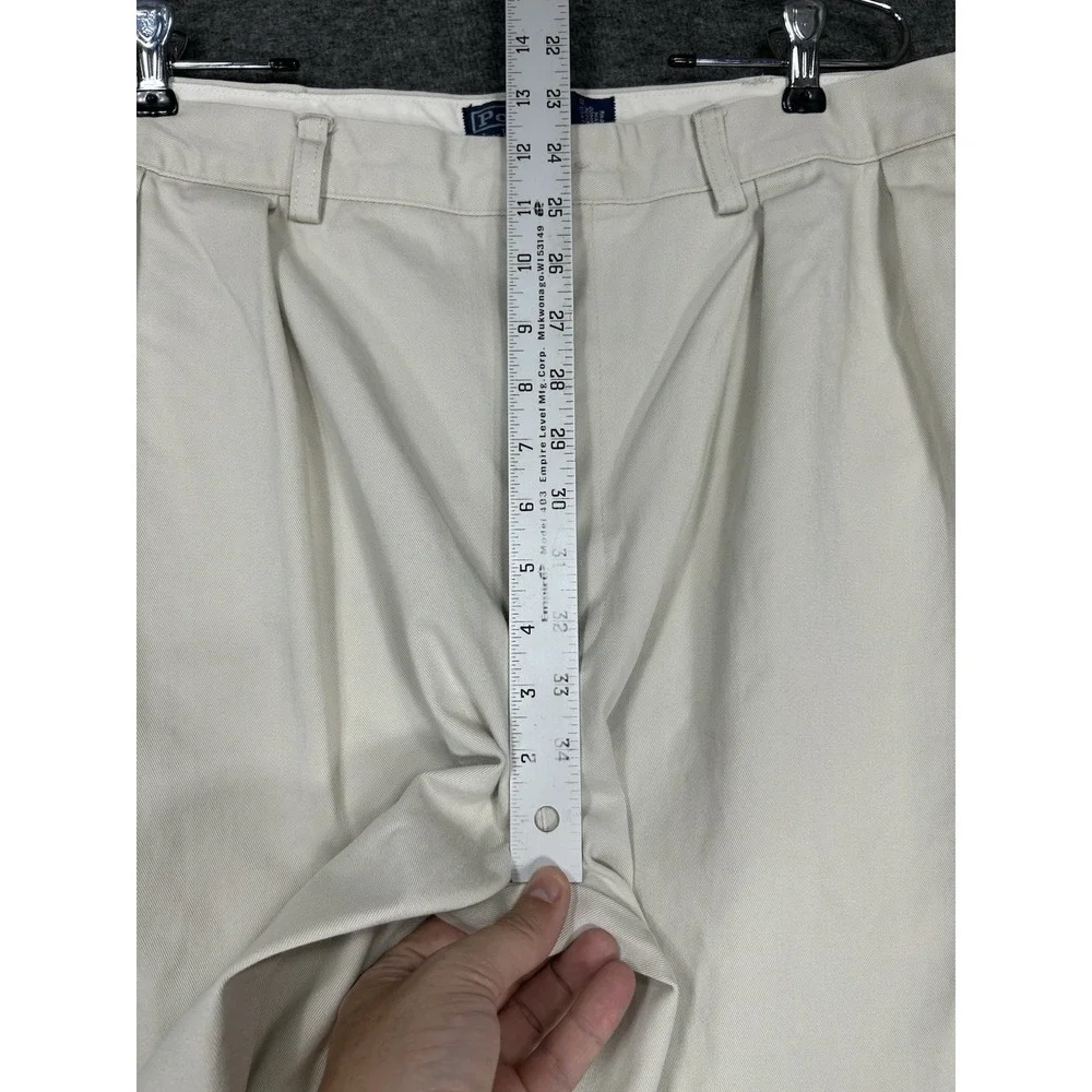 Vintage Polo Ralph Lauren Pants Mens 36x32 (fits 35x29) Pleated Chino Baggy
